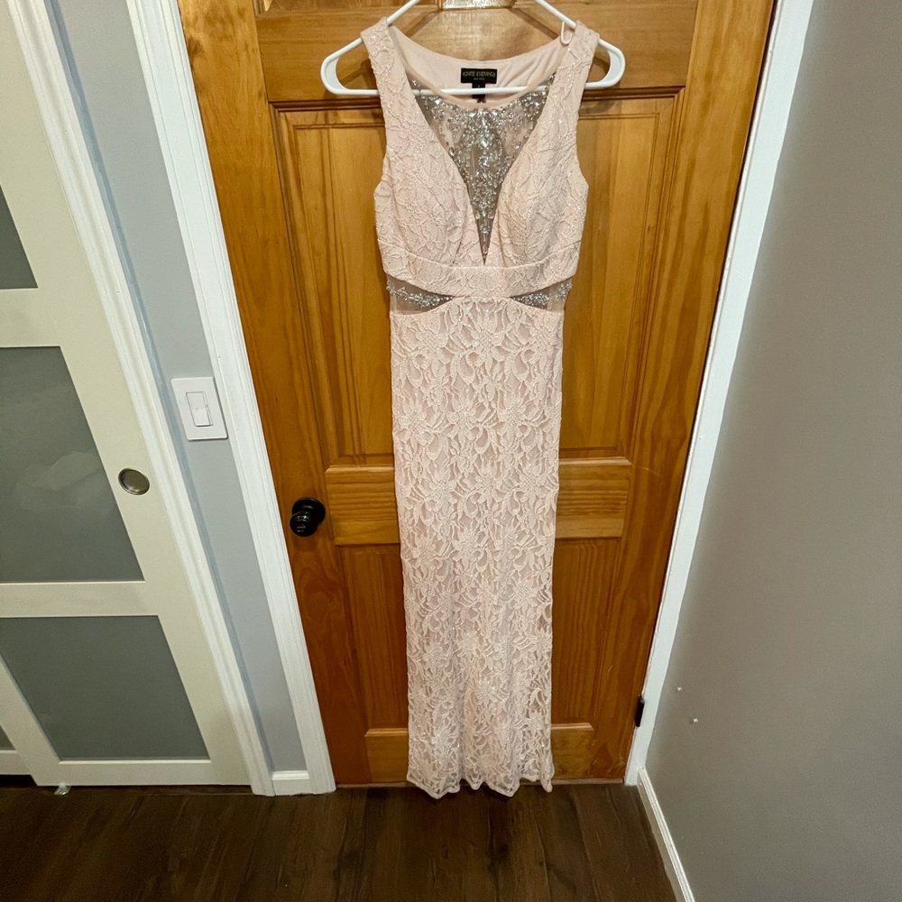 Baby pink formal dress